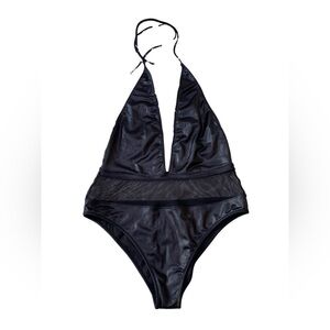 V neck Black  Swimsuit Large  Signature8 Brand